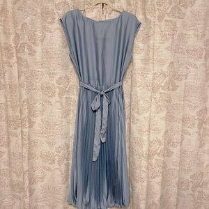 MIDI Baby Blue Pleated Dress